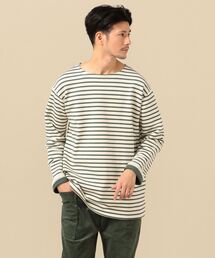 SHIPS: フリース ボートネック ロングスリーブ プルオーバー (ロンT)