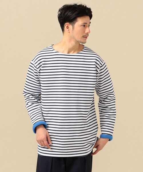 SHIPS(シップス)の「SHIPS: フリース ボートネック ロングスリーブ プルオーバー (ロンT)(Tシャツ/カットソー・メンズ・ブラック/グリーン/オレンジ/ネイビー・X-LARGE/SMALL/LARGE/MEDIUM)」の5枚目の写真