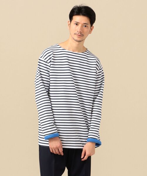 SHIPS(シップス)の「SHIPS: フリース ボートネック ロングスリーブ プルオーバー (ロンT)(Tシャツ/カットソー・メンズ・ブラック/グリーン/オレンジ/ネイビー・X-LARGE/SMALL/LARGE/MEDIUM)」の6枚目の写真