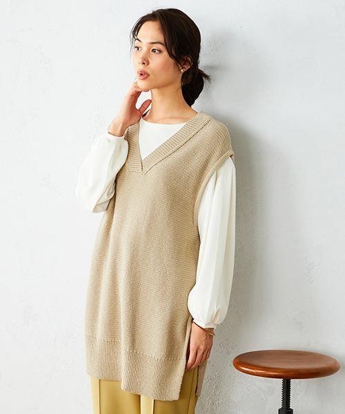 ｖネック ロング ニットベスト ベスト Comme Ca Ism コムサイズム のファッション通販 Zozotown