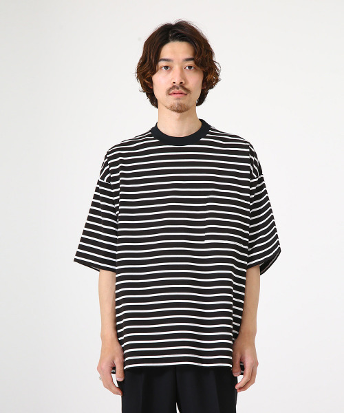 marka（マーカ）の「marka / マーカ：BORDER TEE - 50/2 compact