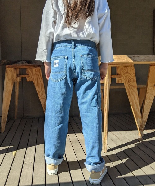 Lee（リー）の「Lee/リー キッズ デニムペインターパンツ（デニム