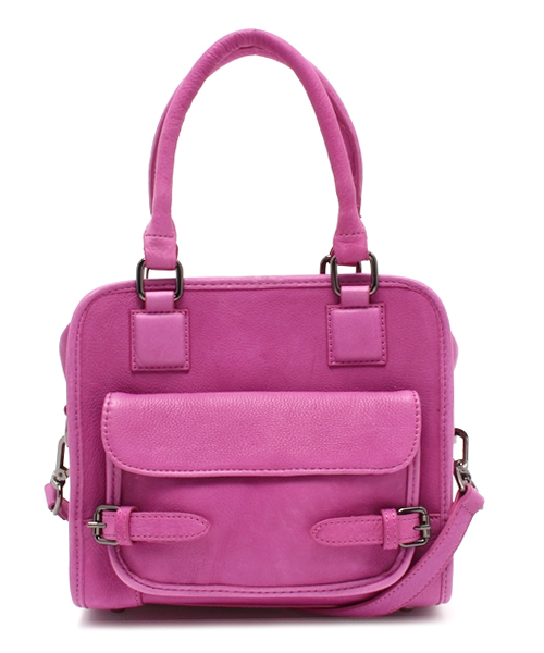 ROSE BUD（ローズバッド）の「M02990-1 LEATHER SMALL SQUARE BAG（ショルダーバッグ・レディース・ブラック/パープル/ブラック×ホワイト・ONE SIZE）」の16枚目の写真