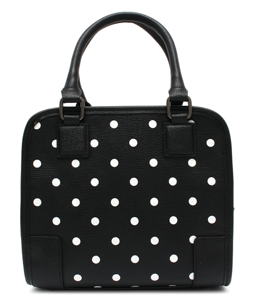 ROSE BUD（ローズバッド）の「M02990-1 LEATHER SMALL SQUARE BAG（ショルダーバッグ・レディース・ブラック/パープル/ブラック×ホワイト・ONE SIZE）」の5枚目の写真