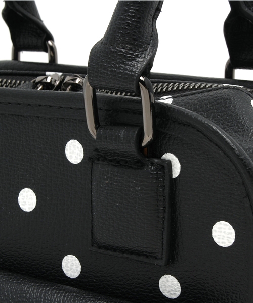 ROSE BUD（ローズバッド）の「M02990-1 LEATHER SMALL SQUARE BAG（ショルダーバッグ・レディース・ブラック/パープル/ブラック×ホワイト・ONE SIZE）」の4枚目の写真