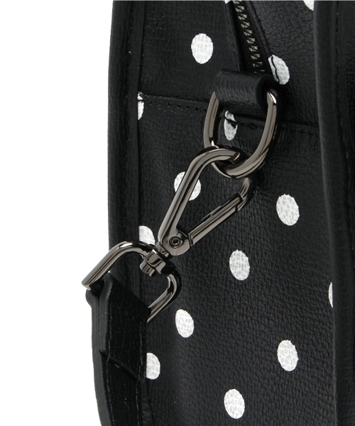 ROSE BUD（ローズバッド）の「M02990-1 LEATHER SMALL SQUARE BAG（ショルダーバッグ・レディース・ブラック/パープル/ブラック×ホワイト・ONE SIZE）」の15枚目の写真