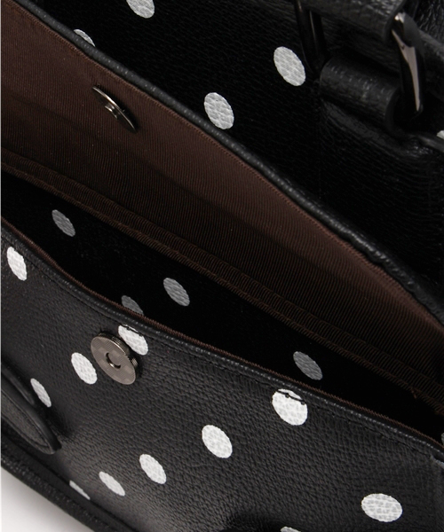 ROSE BUD（ローズバッド）の「M02990-1 LEATHER SMALL SQUARE BAG（ショルダーバッグ・レディース・ブラック/パープル/ブラック×ホワイト・ONE SIZE）」の13枚目の写真