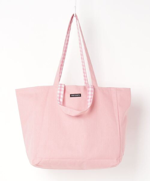 SFW（エスエフダブリュー）の「リバーシブル トート&ショルダーバッグ ギンガムチェック（トートバッグ・レディース・ブラック/イエロー/カーキ/ブルー/ピンク・FREE）」の6枚目の写真