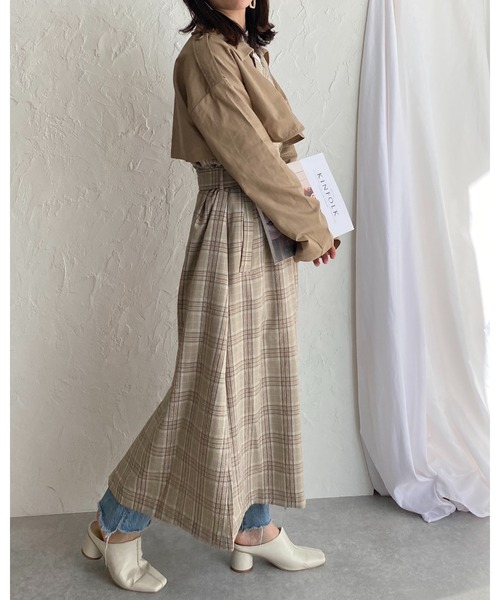 She's Closet（シーズクローゼット）の「タータンチェック柄ベルト付き