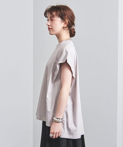 SACRA（サクラ）の「＜SACRA（サクラ）＞フレンチスリーブ カットソー（Tシャツ/カットソー・レディース・ホワイト/ブラック/ライトピンク・38）」の8枚目の写真