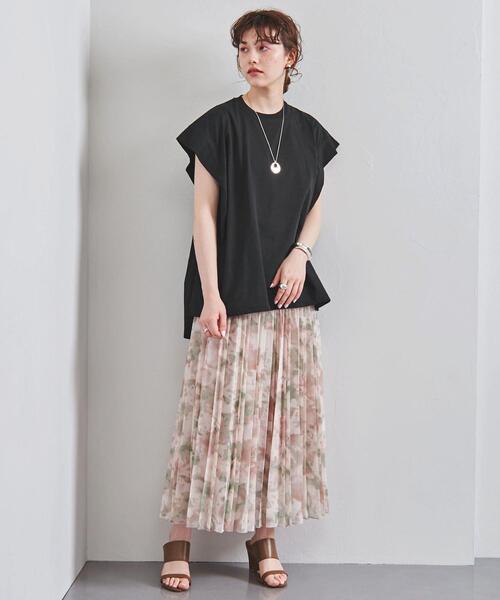 SACRA（サクラ）の「＜SACRA（サクラ）＞フレンチスリーブ カットソー（Tシャツ/カットソー・レディース・ホワイト/ブラック/ライトピンク・38）」の16枚目の写真