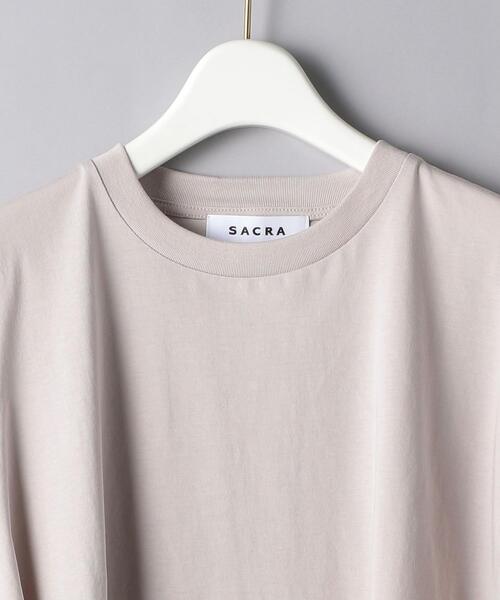 SACRA（サクラ）の「＜SACRA（サクラ）＞フレンチスリーブ カットソー（Tシャツ/カットソー・レディース・ホワイト/ブラック/ライトピンク・38）」の15枚目の写真