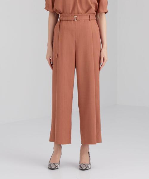 green label relaxing(グリーンレーベルリラクシング)の「◆CB リネンライク カレンダー ワイド パンツ -BP ◇No13◇(その他パンツ・レディース・ナチュラル/ダークブラウン/オレンジ・34/36/38/40/42/44/46)」の4枚目の写真