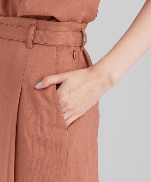 green label relaxing(グリーンレーベルリラクシング)の「◆CB リネンライク カレンダー ワイド パンツ -BP ◇No13◇(その他パンツ・レディース・ナチュラル/ダークブラウン/オレンジ・34/36/38/40/42/44/46)」の8枚目の写真