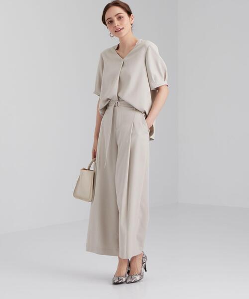 green label relaxing(グリーンレーベルリラクシング)の「◆CB リネンライク カレンダー ワイド パンツ -BP ◇No13◇(その他パンツ・レディース・ナチュラル/ダークブラウン/オレンジ・34/36/38/40/42/44/46)」の17枚目の写真