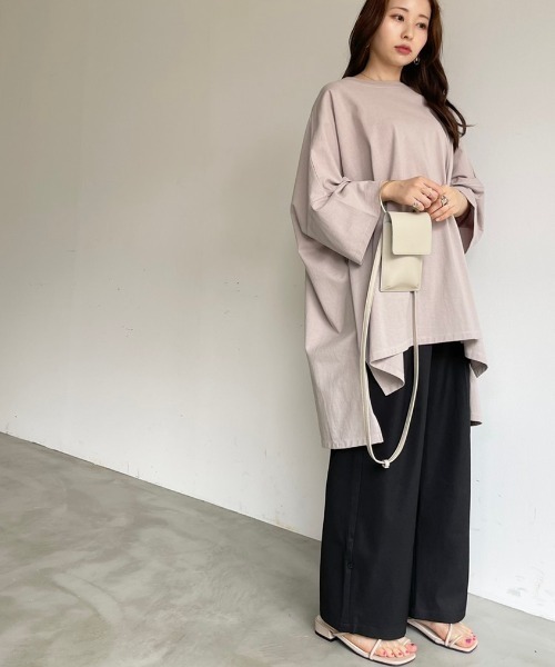 NEUNA(ヌナ)の「組み合わせショルダーバッグモバイルケースiphoneケース(ショルダーバッグ・レディース・ブラック/ベージュ/アイボリー・FREE)」の5枚目の写真