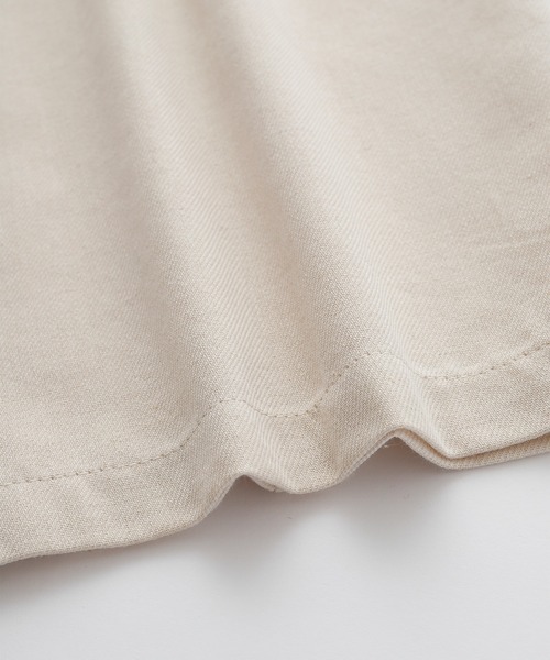 BONLECILL（ボンルシール）の「リネンライク センタータックイージーパンツ（スラックス・レディース・ブラウン/バーガンディー/アイボリー・FREE）」の13枚目の写真