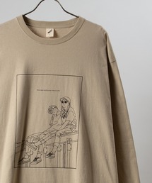 SlashDate（スラッシュデイト）の「手書き風 イラストロングTシャツ（Tシャツ/カットソー・メンズ）」