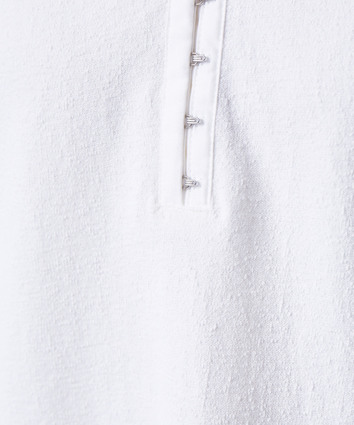 qualite（カリテ）の「パイル2WAYカットソー（Tシャツ/カットソー・レディース・オフホワイト/オレンジ/スミクロ・フリー）」の22枚目の写真