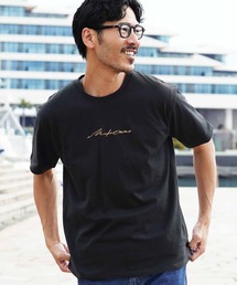 ロゴ刺繍 半袖Tシャツ