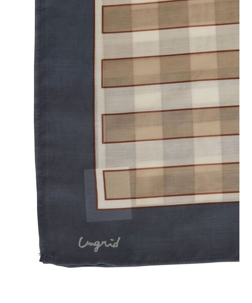 Ungrid（アングリッド）の「モチーフ大判スカーフ（バンダナ/スカーフ・レディース・ブラウン/ブルー・FREE）」の10枚目の写真