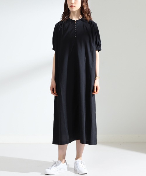 Ray BEAMS(レイビームス)の「Ray BEAMS / パフ スリーブ ボリューム ワンピース(ワンピース・レディース・レッド/ケリー/ブラック・ONE SIZE)」の7枚目の写真