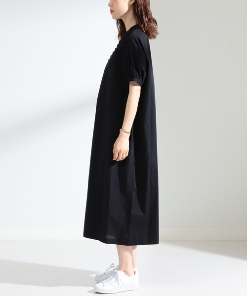 Ray BEAMS(レイビームス)の「Ray BEAMS / パフ スリーブ ボリューム ワンピース(ワンピース・レディース・レッド/ケリー/ブラック・ONE SIZE)」の8枚目の写真