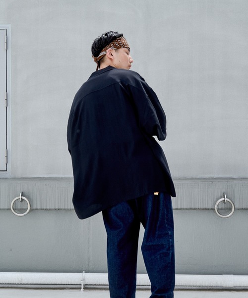 Ressaca（レサーカ）の「オーバーサイズ レーヨン アロハシャツ 総柄 オープンカラーシャツ（シャツ/ブラウス・メンズ・ベージュ/ホワイト系/ベージュ系/ブラック/その他1/ブラック系2/ホワイト/その他/ブラック系1/ブルー/ブラック系/ブルー系/ホワイト系1・M/L）」の17枚目の写真