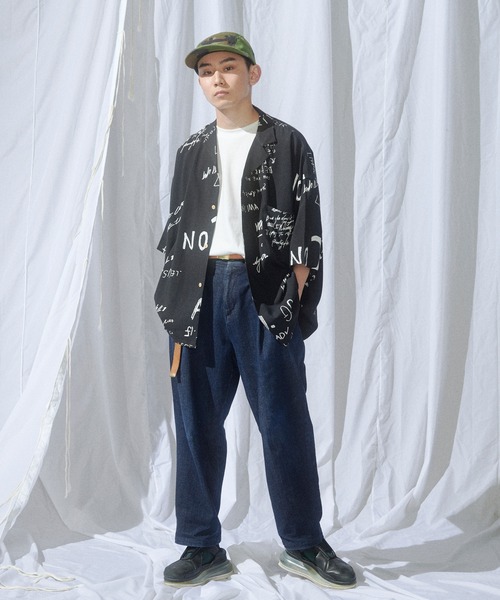 Ressaca（レサーカ）の「オーバーサイズ レーヨン アロハシャツ 総柄 オープンカラーシャツ（シャツ/ブラウス・メンズ・ベージュ/ホワイト系/ベージュ系/ブラック/その他1/ブラック系2/ホワイト/その他/ブラック系1/ブルー/ブラック系/ブルー系/ホワイト系1・M/L）」の21枚目の写真