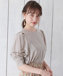 シルクサテン刺繍使いブラウス