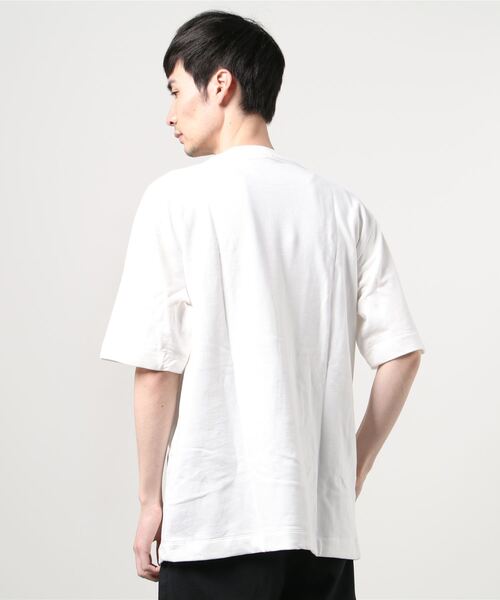 MAISON SPECIAL（メゾンスペシャル）の「《ユニセックスアイテム》【PREMIUM GIFT BOX TEE】カネマサ莫大小ハイゲージインレー裏毛オーバーサイズTシャツ 【MAISON SPECIAL/メゾンスペシャル】（Tシャツ/カットソー・メンズ・ブラック/オフホワイト・0/2/1）」の4枚目の写真