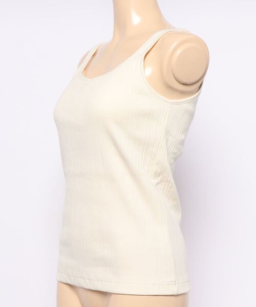 archives（アルシーヴ）の「カップ付きキャミタンク（タンクトップ・レディース・ベージュ/オフホワイト/ブルー/グリーン系その他・MEDIUM）」の5枚目の写真