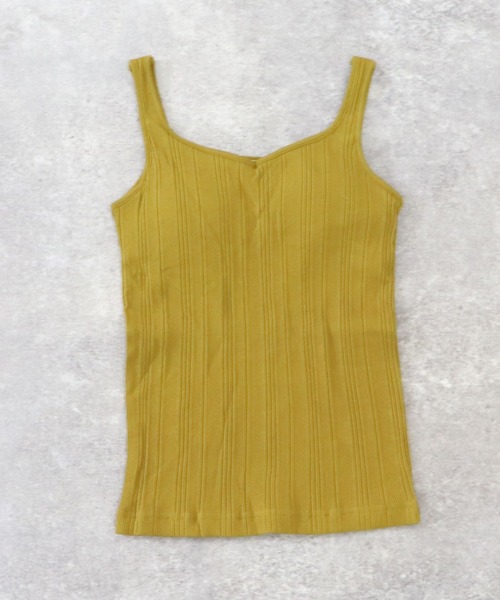 archives（アルシーヴ）の「カップ付きキャミタンク（タンクトップ・レディース・ベージュ/オフホワイト/ブルー/グリーン系その他・MEDIUM）」の3枚目の写真