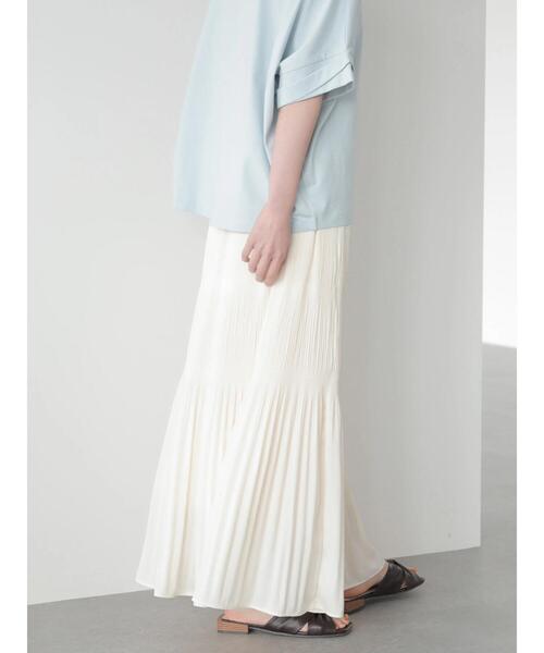 AMERICAN HOLIC（アメリカンホリック）の「マジョリカプリーツスカート＊（スカート・レディース・アイボリー/ブルー/サックスブルー/モカ・L/M）」の16枚目の写真