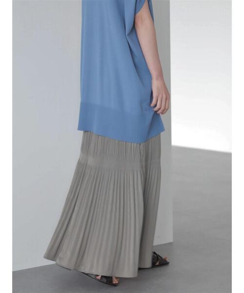 AMERICAN HOLIC（アメリカンホリック）の「マジョリカプリーツスカート＊（スカート・レディース・アイボリー/ブルー/サックスブルー/モカ・L/M）」の18枚目の写真