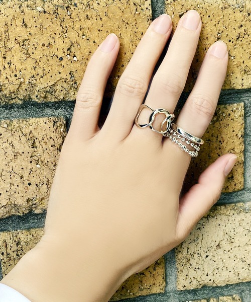 Blanche(ブランシュ)の「Blanche ブランシュ ボールデザインリング Loulou (ルル) SILVER(リング・レディース・シルバー/ゴールド・#11/#13/#15)」の9枚目の写真