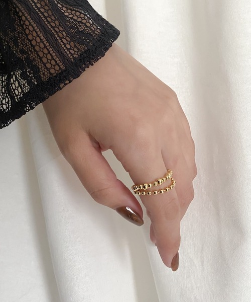 Blanche(ブランシュ)の「Blanche ブランシュ ボールデザインリング Loulou (ルル) SILVER(リング・レディース・シルバー/ゴールド・#11/#13/#15)」の10枚目の写真