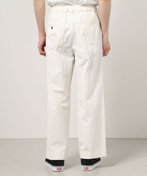 MAISON SPECIAL（メゾンスペシャル）の「《ユニセックスアイテム》マルチファブリック1タックイージーワイドパンツ 【MAISON SPECIAL/メゾンスペシャル】（その他パンツ・メンズ・ブラック/オフホワイト/ホワイト/パープル/グリーン/ピンク/ラベンダー・46/48/44）」の8枚目の写真