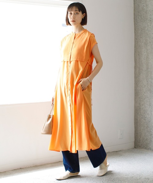 Koe コエ の レイヤーフレンチスリーブシャツワンピース ワンピース Wear