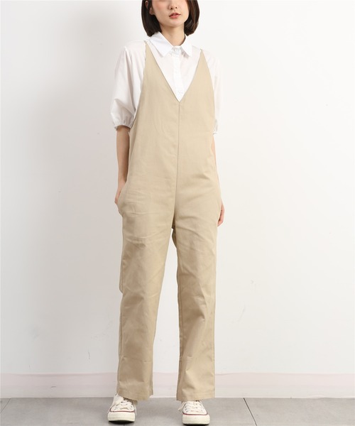 MAISON DE THERESE（メゾン ド テレーズ）の「サスペンダーサロペットパンツ（サロペット/オーバーオール・レディース・ライトベージュ/ブラック/モカ・FREE）」の22枚目の写真