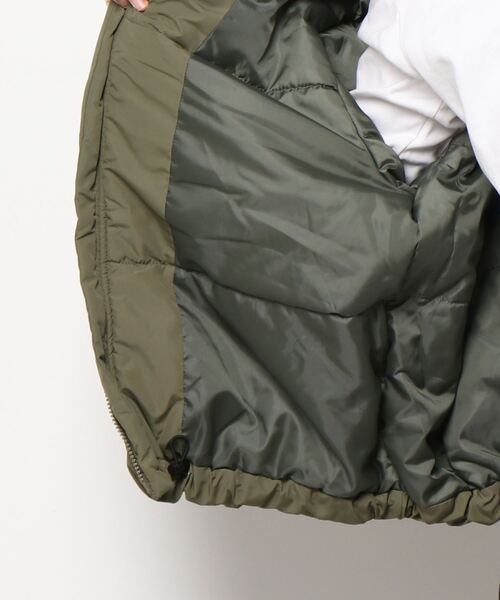INTERPLANET（インタープラネット）の「中綿エコサーモライトブルゾン（ブルゾン・レディース・ブラック/カーキ/キャメル・FREE）」の5枚目の写真