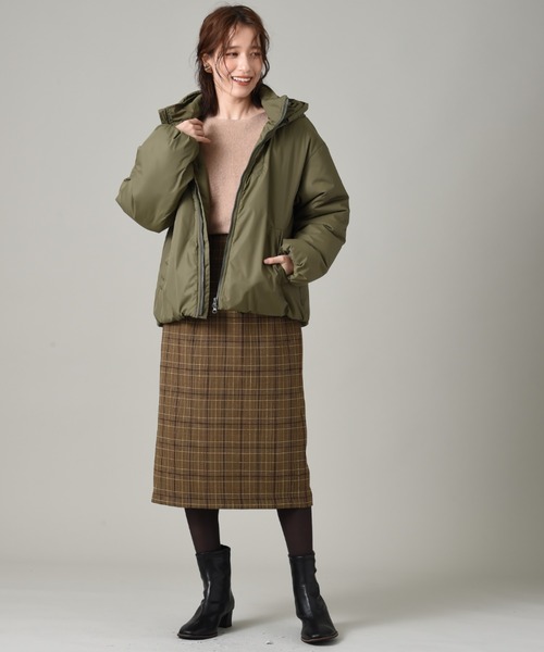 INTERPLANET（インタープラネット）の「中綿エコサーモライトブルゾン（ブルゾン・レディース・ブラック/カーキ/キャメル・FREE）」の17枚目の写真