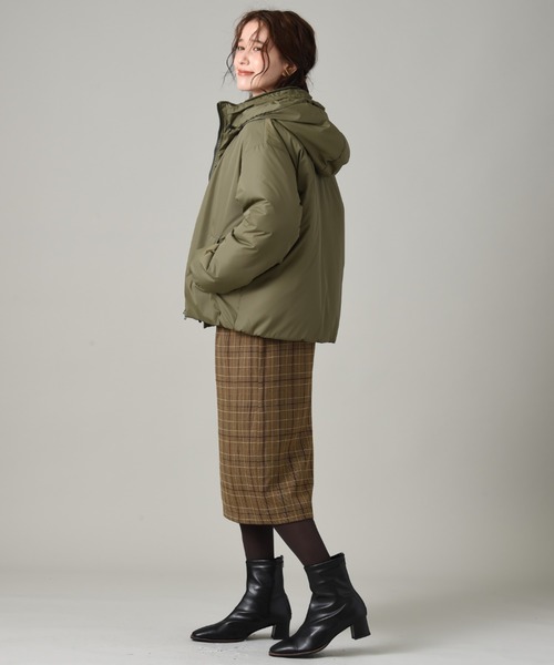 INTERPLANET（インタープラネット）の「中綿エコサーモライトブルゾン（ブルゾン・レディース・ブラック/カーキ/キャメル・FREE）」の16枚目の写真