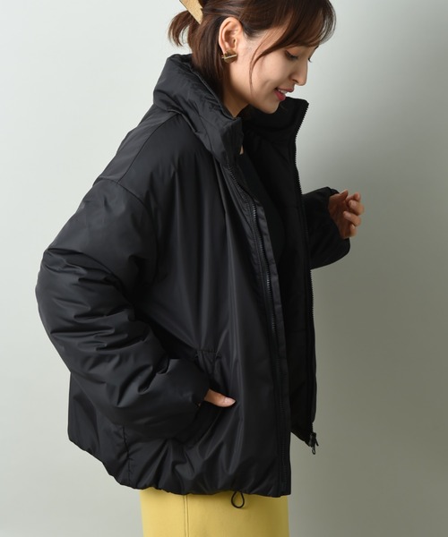 INTERPLANET（インタープラネット）の「中綿エコサーモライトブルゾン（ブルゾン・レディース・ブラック/カーキ/キャメル・FREE）」の12枚目の写真