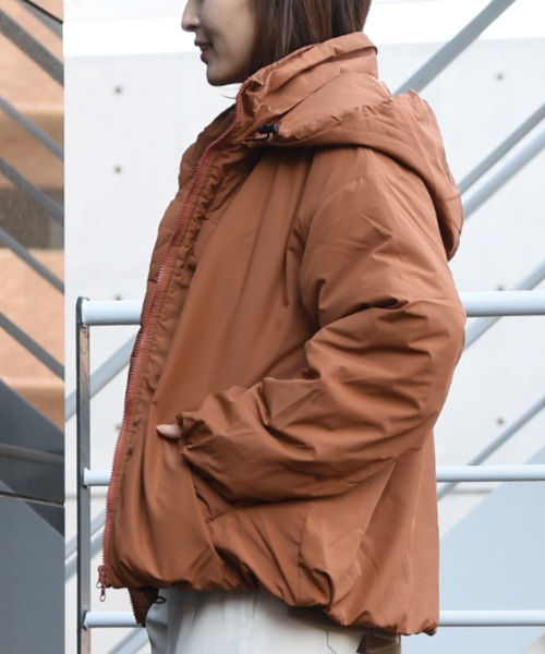 INTERPLANET（インタープラネット）の「中綿エコサーモライトブルゾン（ブルゾン・レディース・ブラック/カーキ/キャメル・FREE）」の22枚目の写真