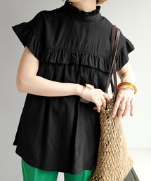 【WEB限定】フリルノースリブラウス