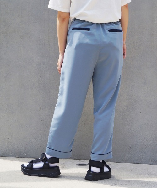 179/WG（イチナナキュウダブルジー）の「ストレートパンツ（その他パンツ・レディース・サックスブルー/ネイビー/オレンジ・MEDIUM）」の21枚目の写真