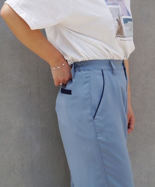 179/WG（イチナナキュウダブルジー）の「ストレートパンツ（その他パンツ・レディース・サックスブルー/ネイビー/オレンジ・MEDIUM）」の19枚目の写真