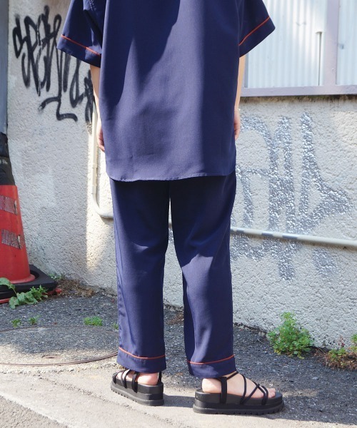 179/WG（イチナナキュウダブルジー）の「ストレートパンツ（その他パンツ・レディース・サックスブルー/ネイビー/オレンジ・MEDIUM）」の15枚目の写真