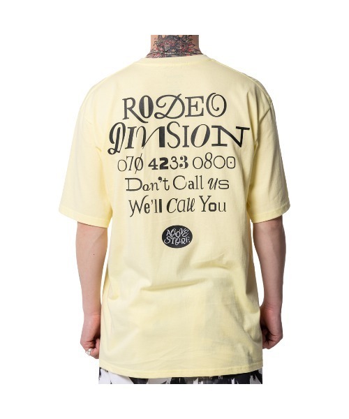 A6OVE(アヴォブ)の「GARDEN LOGO TEE(Tシャツ/カットソー・メンズ・イエロー/ブラック・M/L/XL)」の7枚目の写真